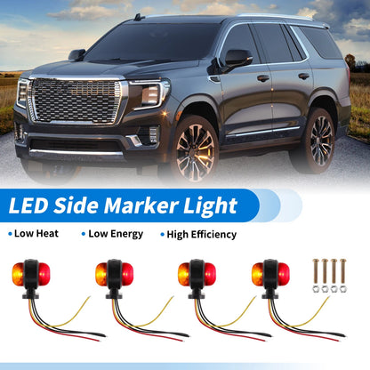 Set of 4 LED Side Fender Marker Lights