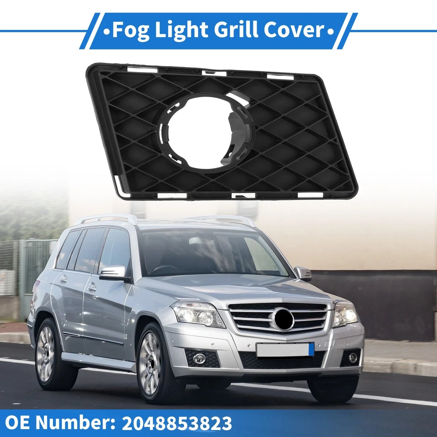 Front Right Fog Light Grill for Mercedes-Benz GLK-Class (2008-2015)