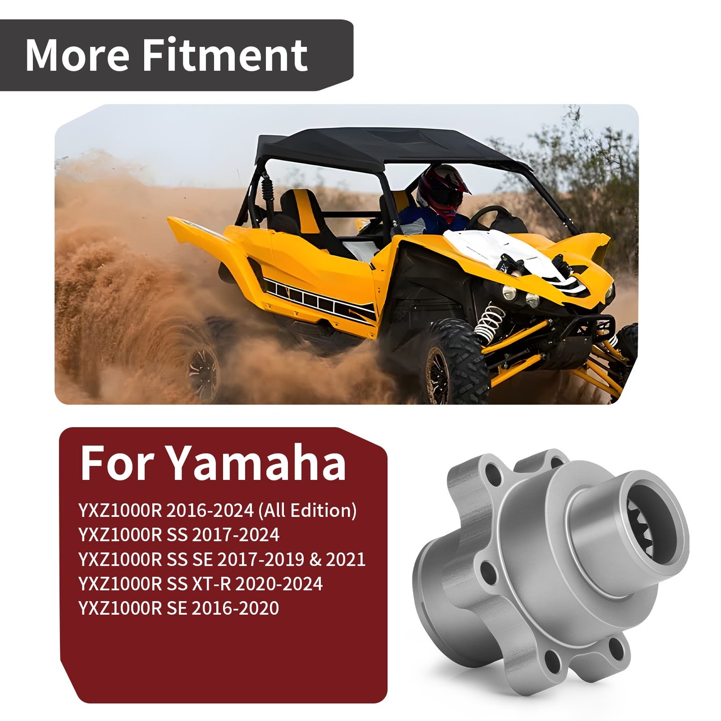 Drive Shaft Coupling for Yamaha YXZ1000R SS SE (2017–2019, 2021)