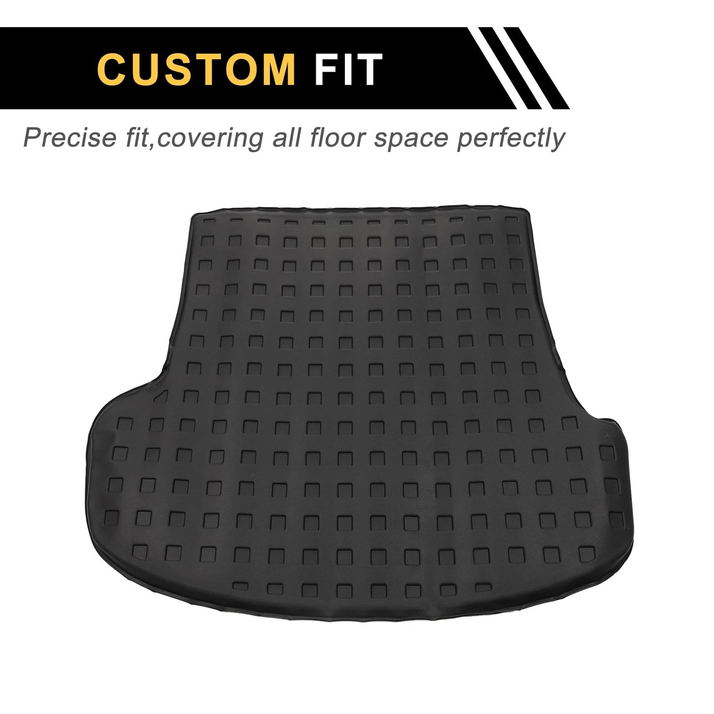 Cargo Liner Rear Trunk Mat for Kia Stinger (2018–2024) TPE Square Grid