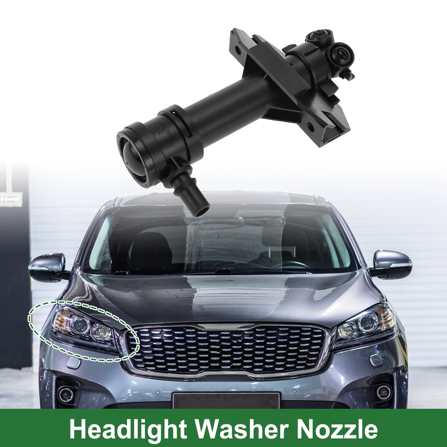 Front Passenger Side Headlight Washer Nozzle for Audi Q3 Quattro (2013) No. 8U0955102