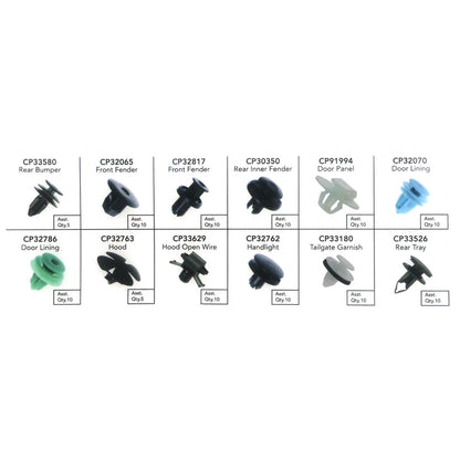 Set of 4 Bumper Grille Retainer Clips for Honda Accord (2013–2017)