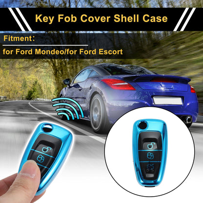 TPU Silicone Car Key Case for Ford Mondeo (2015–2021) - 3 Buttons