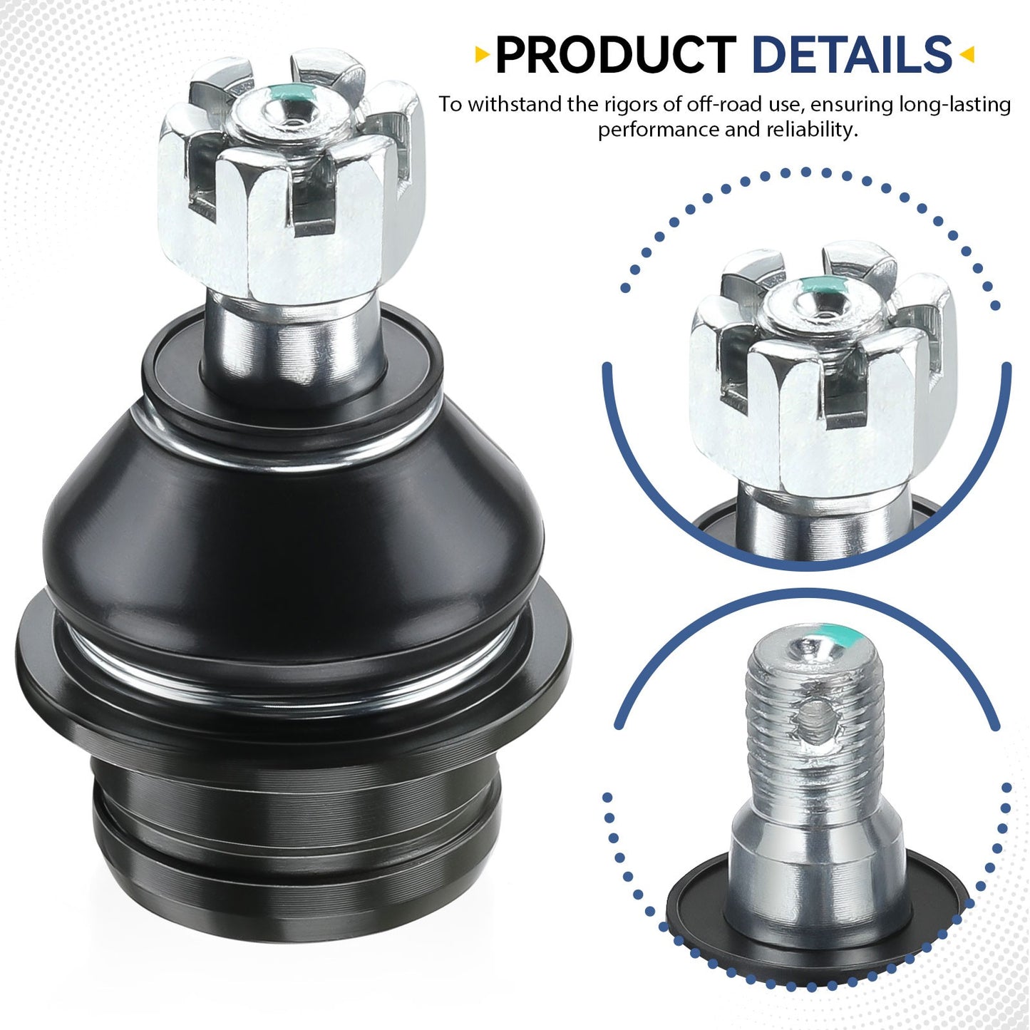 2X Front Upper Lower Ball Joint for Suzuki KingQuad AXi 4x4 (2008–2023)
