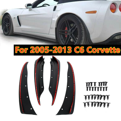 4 x Splash Guards Front Rear Mud Flaps for Chevrolet C6 Corvette (2005–2013)