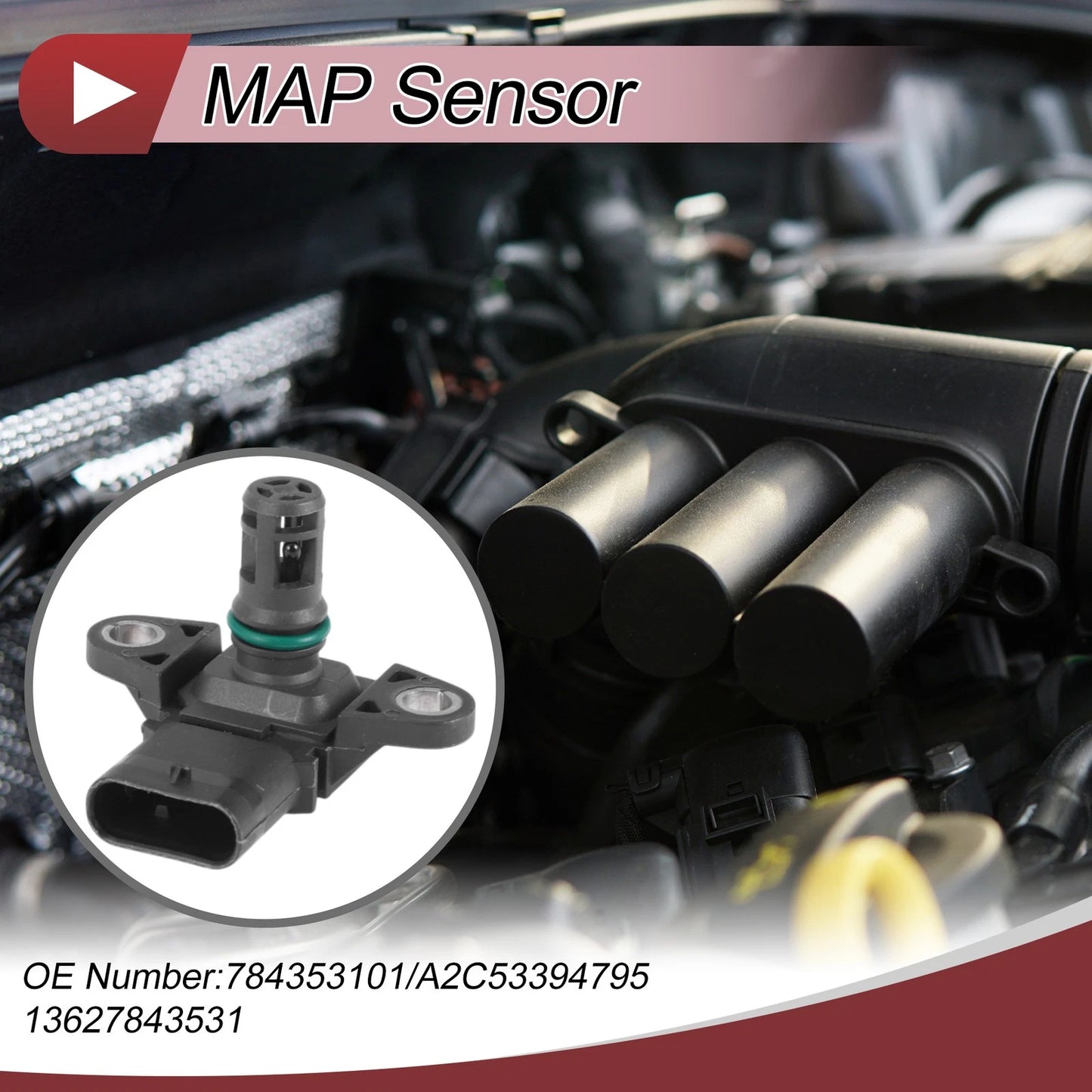 MAP Sensor for BMW 2 Series F22 (2014–2016) No.784353101