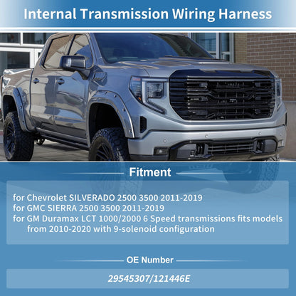Transmission Wiring Harness for Chevy Silverado 2500 3500 (2011–2019) No.29545307