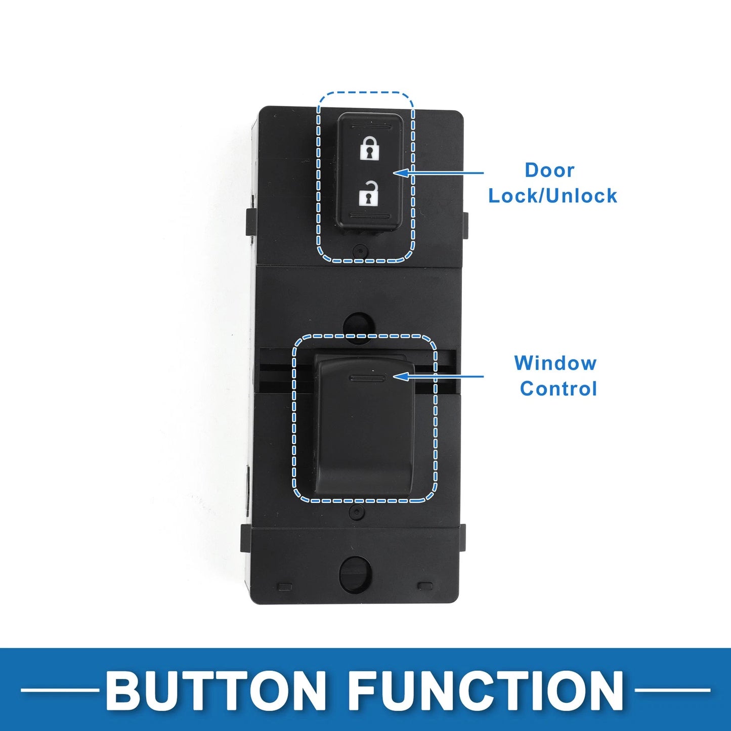 Front Side Power Window Switch for Nissan Rogue Versa (2008–2023) No. 25411EL30A