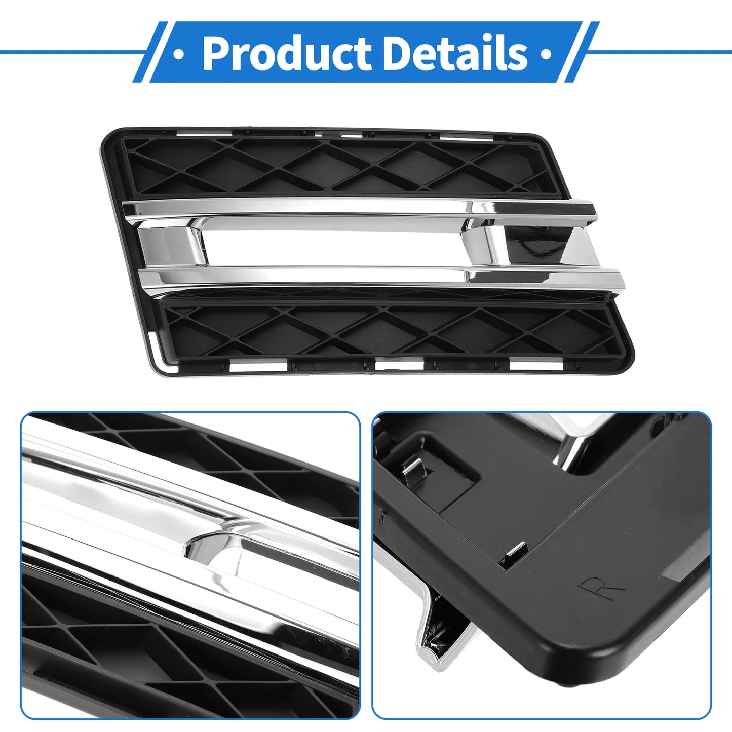 1pc Fog Light Grill for Mercedes-Benz GLK-Class (2008–2015) No. 2048854123