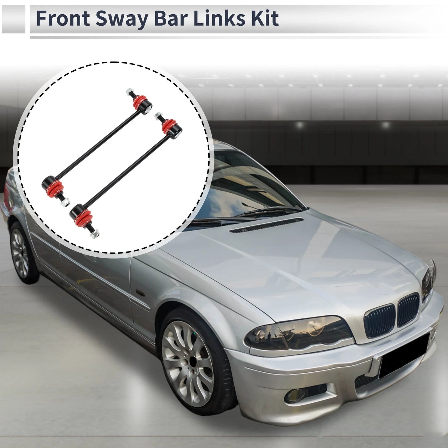 Set of 2 Front Stabilizer Bar Links for BMW 323CI (2000) No.K90515
