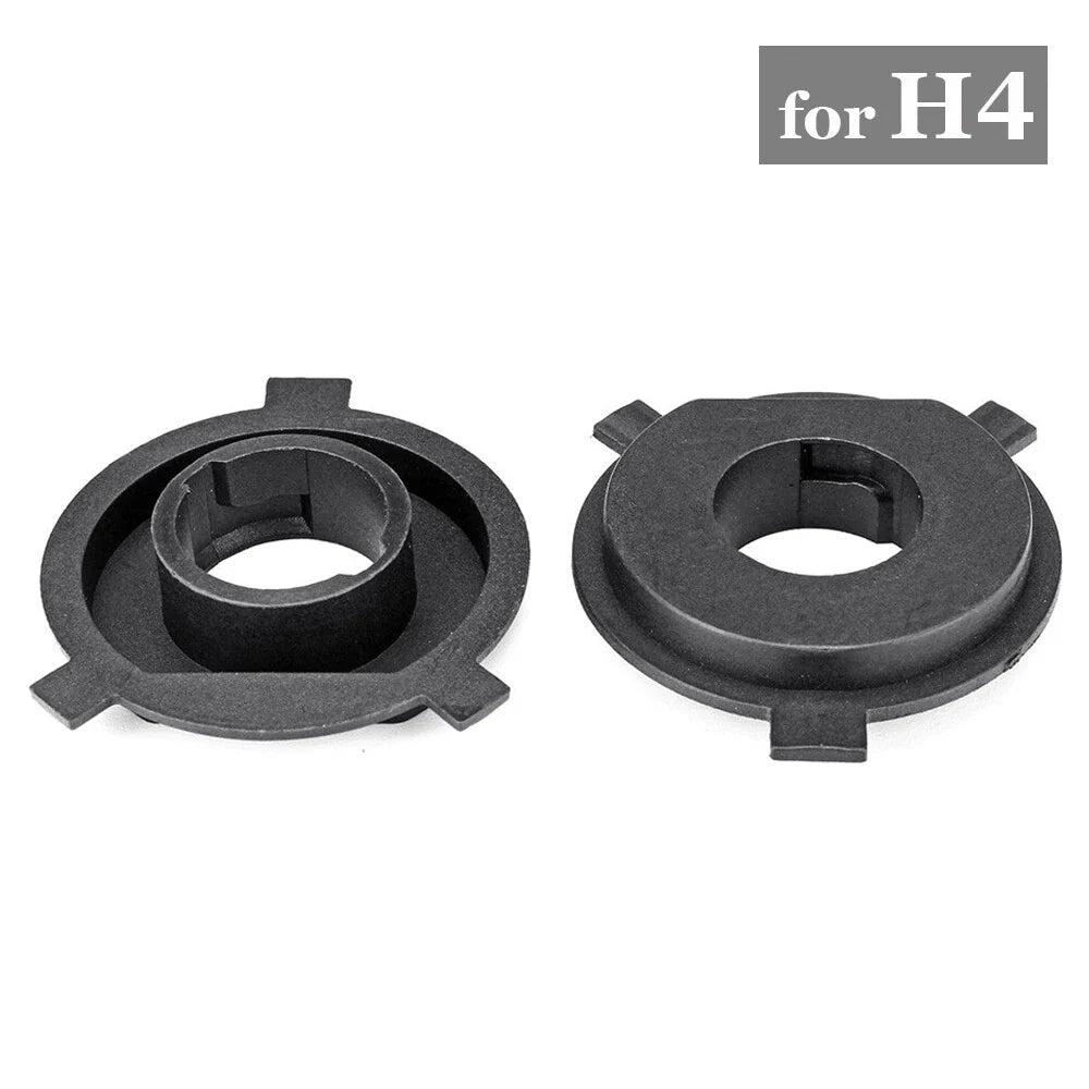 2 x H4 LED Car Headlight Bulb Base Adapter Socket Retainer Holder for Cars