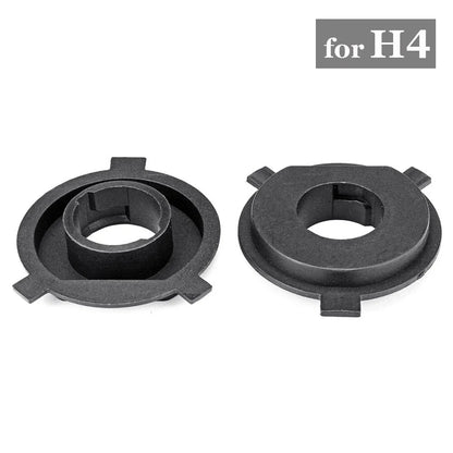 2 x H4 LED Car Headlight Bulb Base Adapter Socket Retainer Holder for Cars