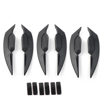 Set of 4 Front Bumper Canards Splitter Fins for Universal Fit