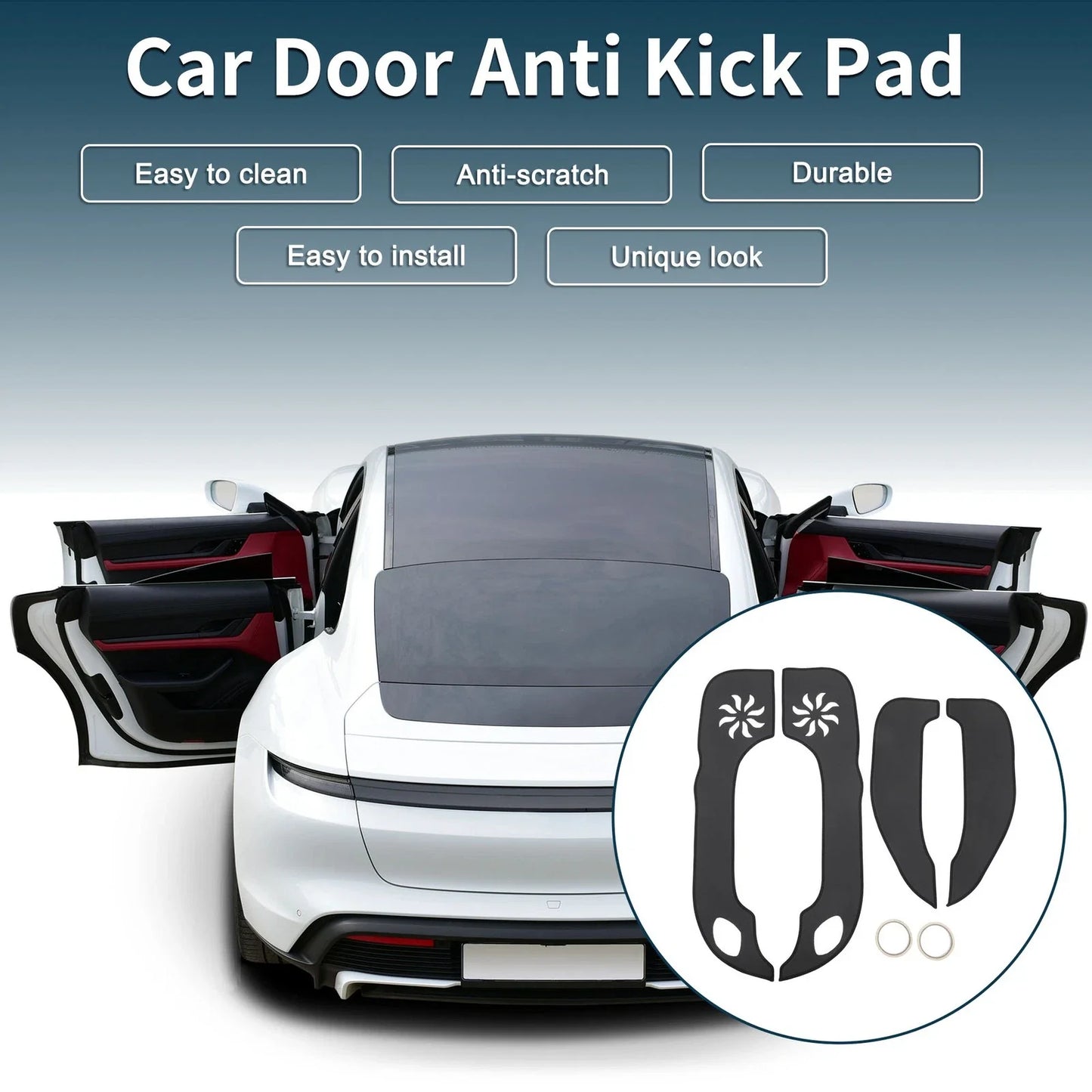 Car Door Anti Kick Pad Sticker Protector for Hyundai Elantra (2011-2016)