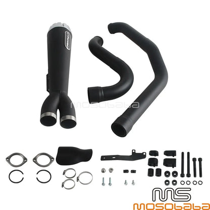 2-in-1 Exhaust System w/ End Cap for Harley Touring (2017-2023)