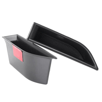 Interior Front Side Door Storage Box for Peugeot 3008 GT (2016-2017) Black