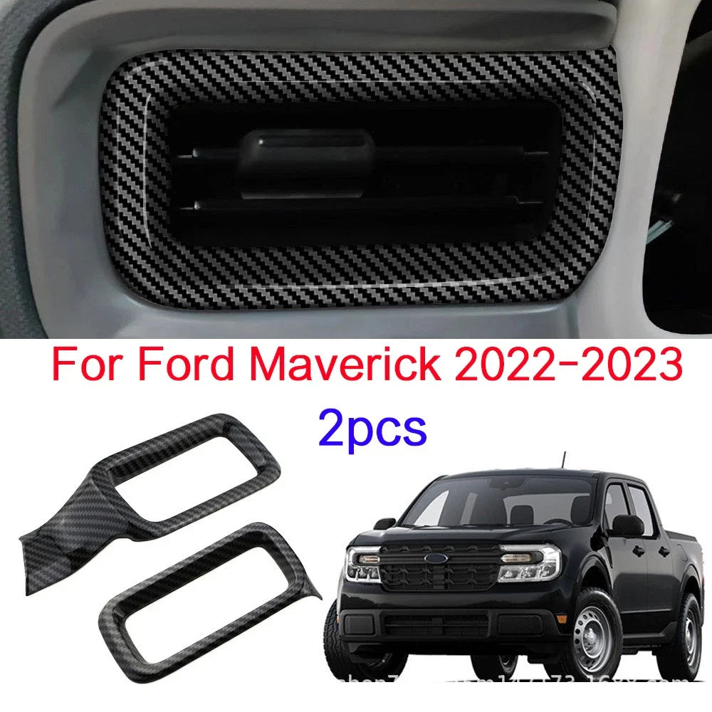 2 x Center Console Air Vent Outlet Trim Cover for Ford Maverick (2022–2023)