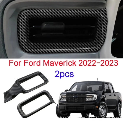2 x Center Console Air Vent Outlet Trim Cover for Ford Maverick (2022–2023)