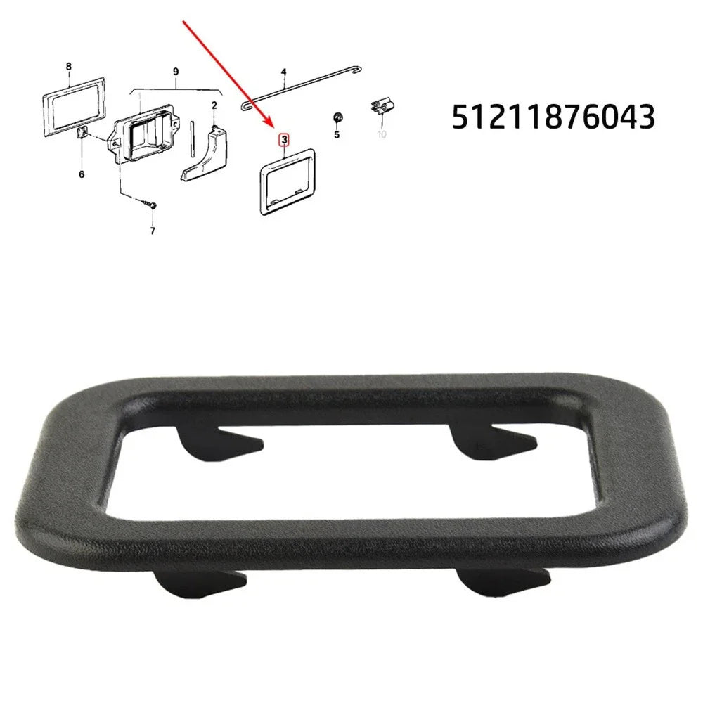 Interior Door Handle Trim Bezel for BMW E30 E28 E23 E24 3 5 7 Series (1982-1994)