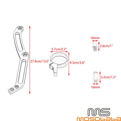Remote Reservoir Mount Brackets for Harley Touring Electra Glide (2014-2023)