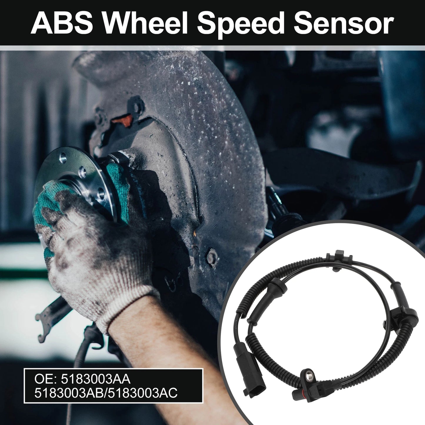 ABS Wheel Speed Sensor No. 5183003AA/5183003AB for Dodge Ram 1500 (2006–2009)