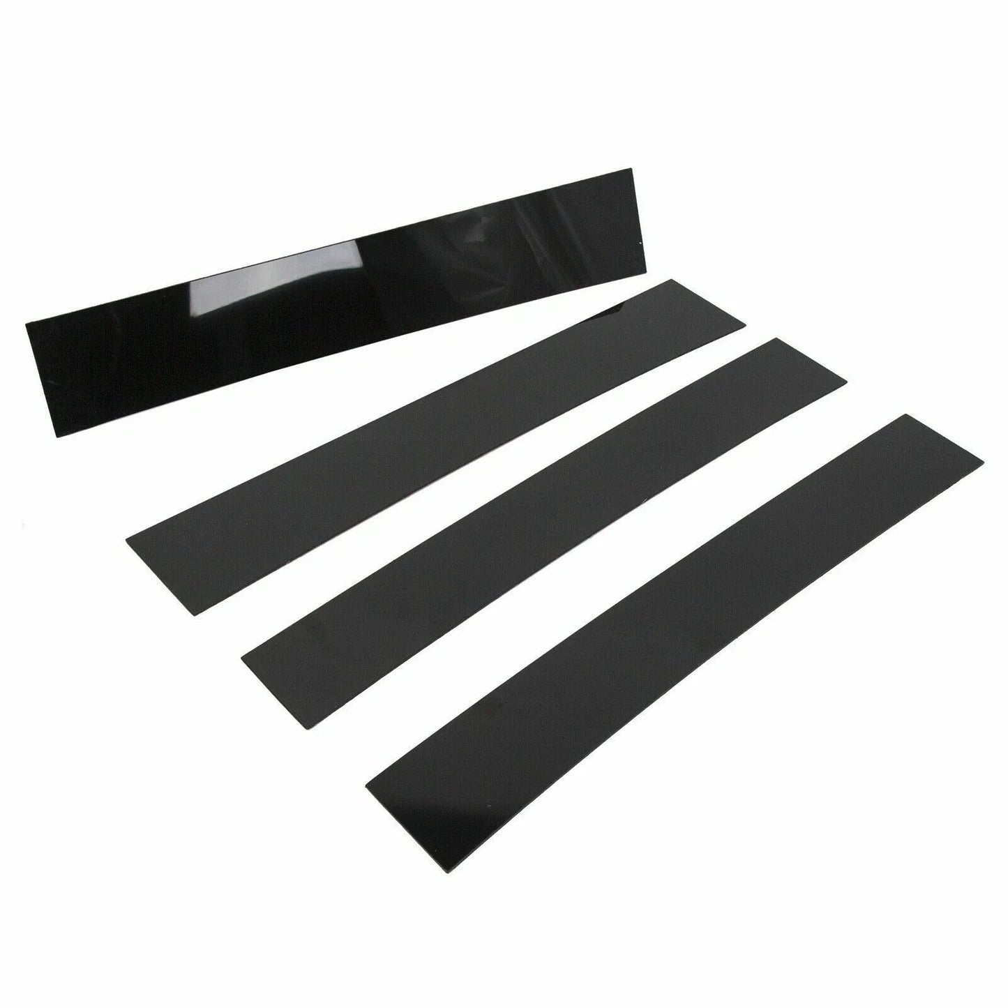 4pc Black Pillar Posts Door Trim Cover for Cadillac Escalade (2007–2014)