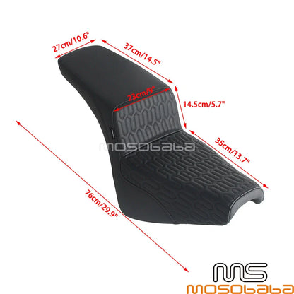 LS Step 2-Up Gel Pad Seat for Harley Softail Heritage Classic FLHC FLHCS (2018-24)