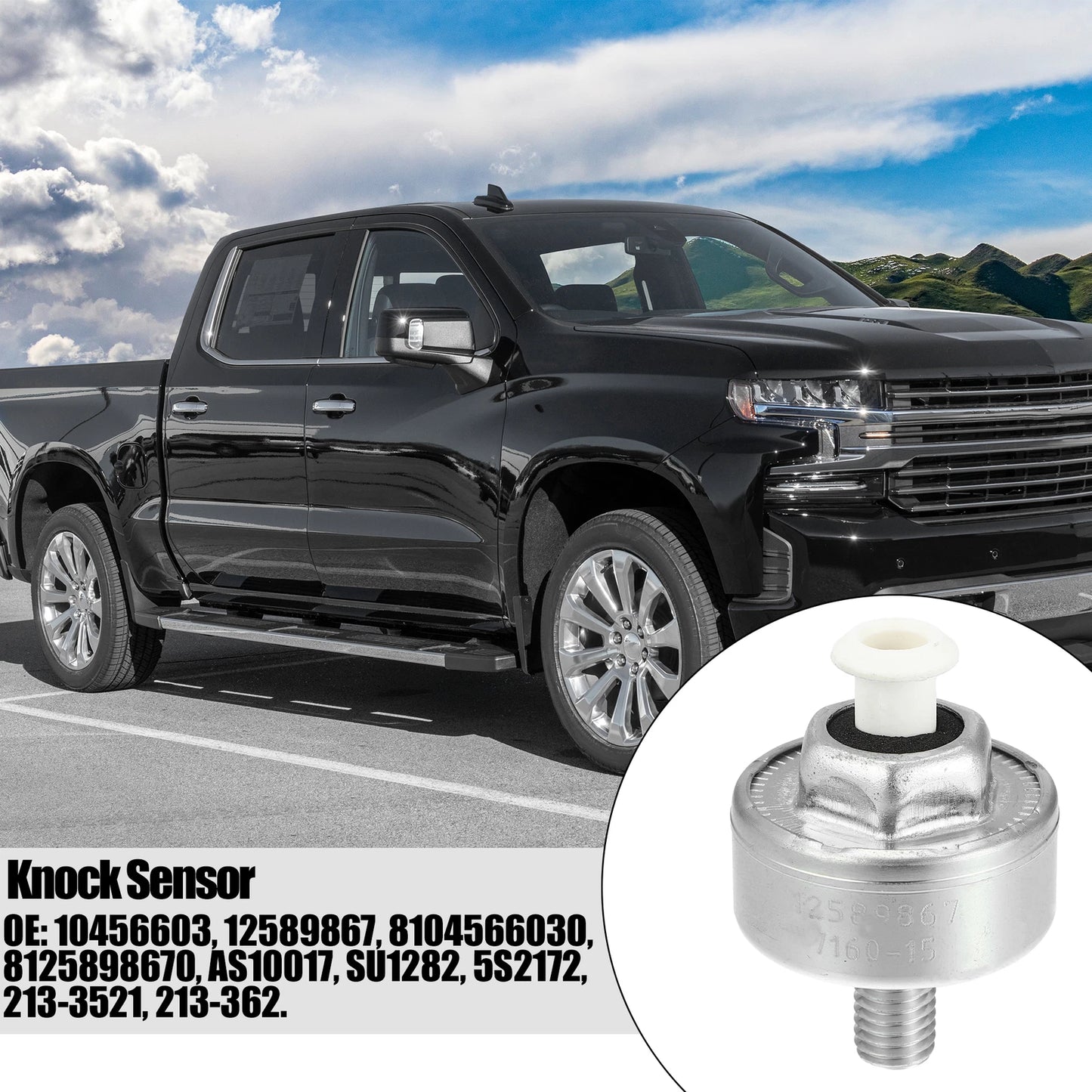 Detonation Knock Sensor 10456603 12589867 8104566030 for Cadillac GMC