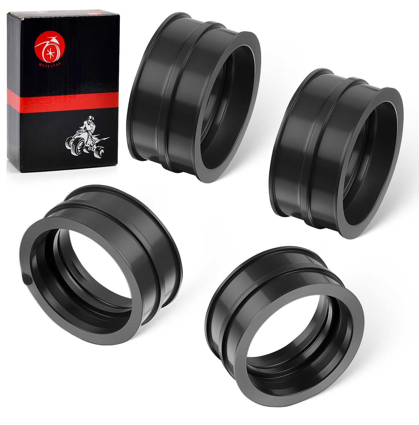 Set of 4 Carb Insulator Boots for Honda V65 Magna & Interceptor (1984–1985)