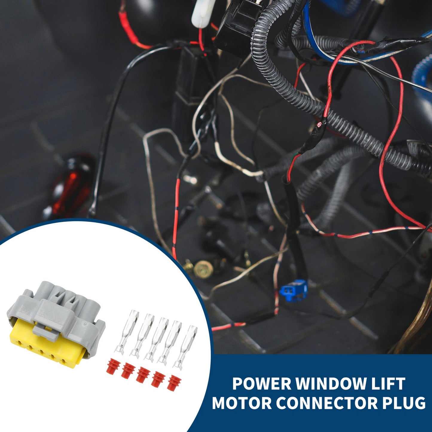 5 Pin Power Window Lift Motor Connector Plug for Volkswagen Jetta