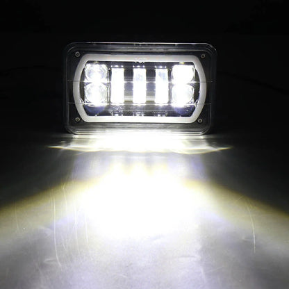 4x6" H4 RGB Headlights for Ford Chevrolet Silverado