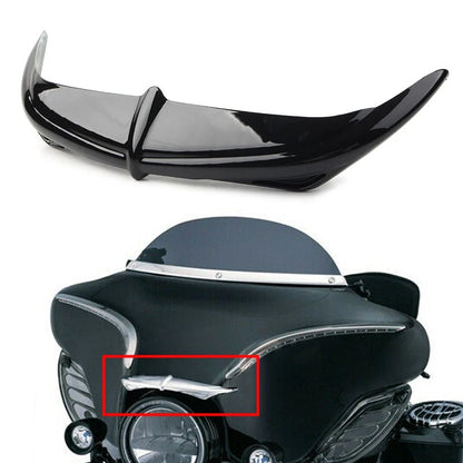 Black Batwing Fairing Brow Accent for Harley Touring FLHX (1996-2013)