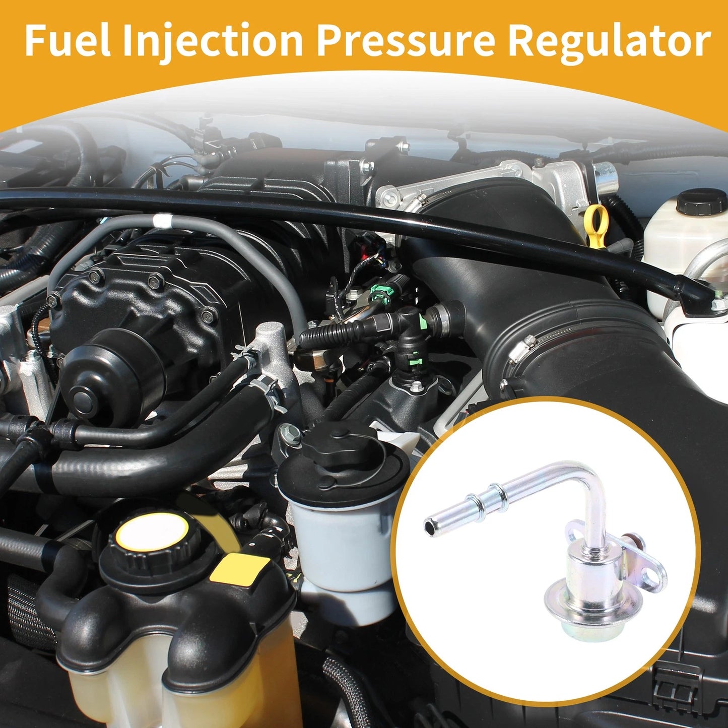 Fuel Pressure Regulator for Toyota RAV4 (2001–2005) No. 23270-28020 Metal 20-70 Psi