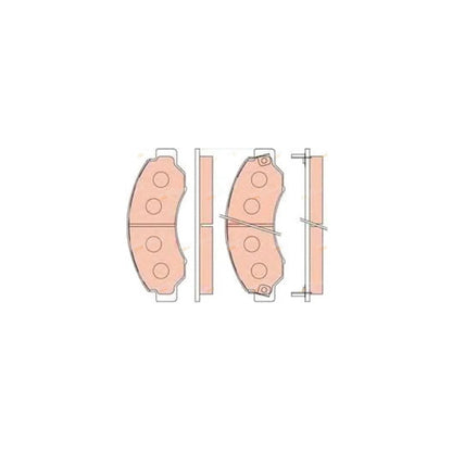 Front Disc Brake Pad Set for Nissan Civilian Bus W41 (1999-2010)