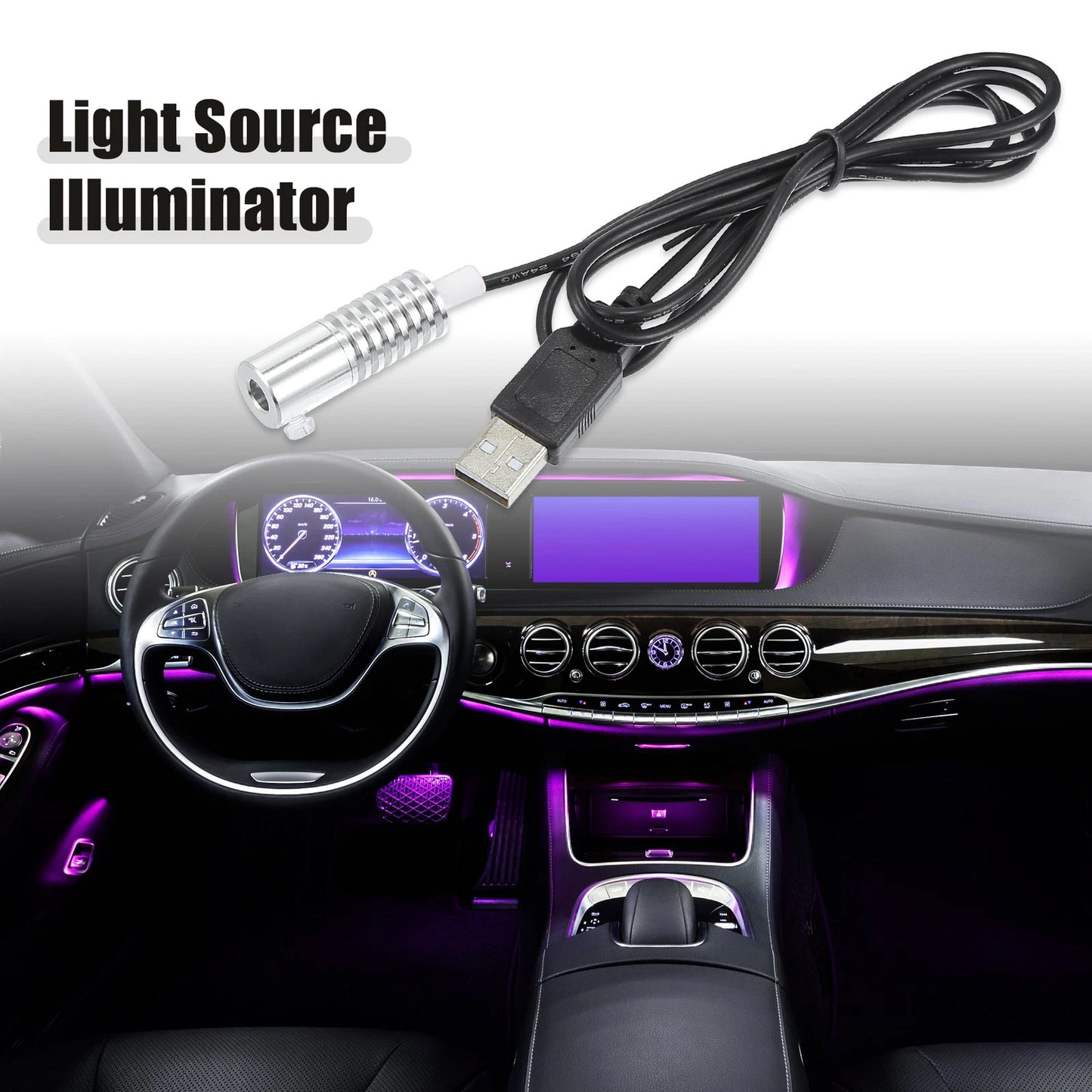 2W LED Aluminum Light Source for Car Decoration (6mm 0.24")