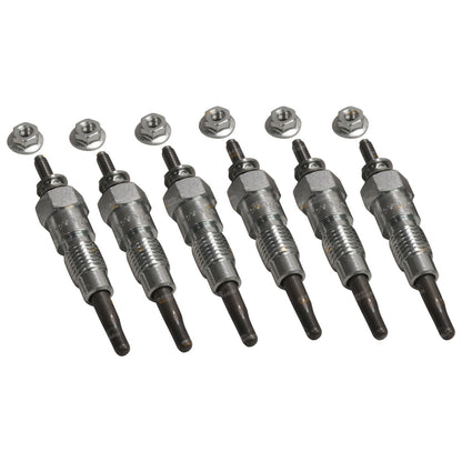 6 Glow Plugs for Nissan Patrol MQ MK 160 (12V Diesel Turbo)