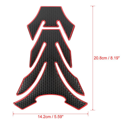 3D PVC Rubber Fuel Tank Protector Pad for Motorcycle