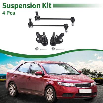 4pcs Front Suspension Kit Sway Bar Link Ball Joint for Toyota Sienna (2004–2020) No.K90346