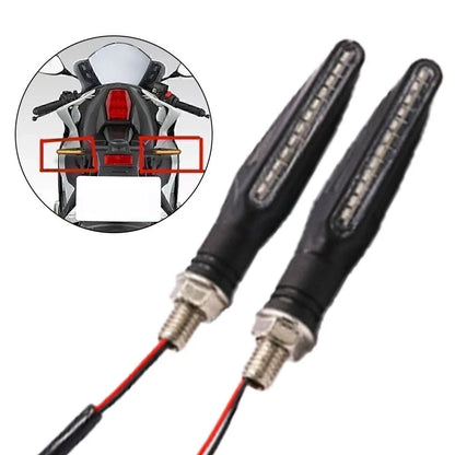 2 x Amber Turn Signal Lights for Motorbike