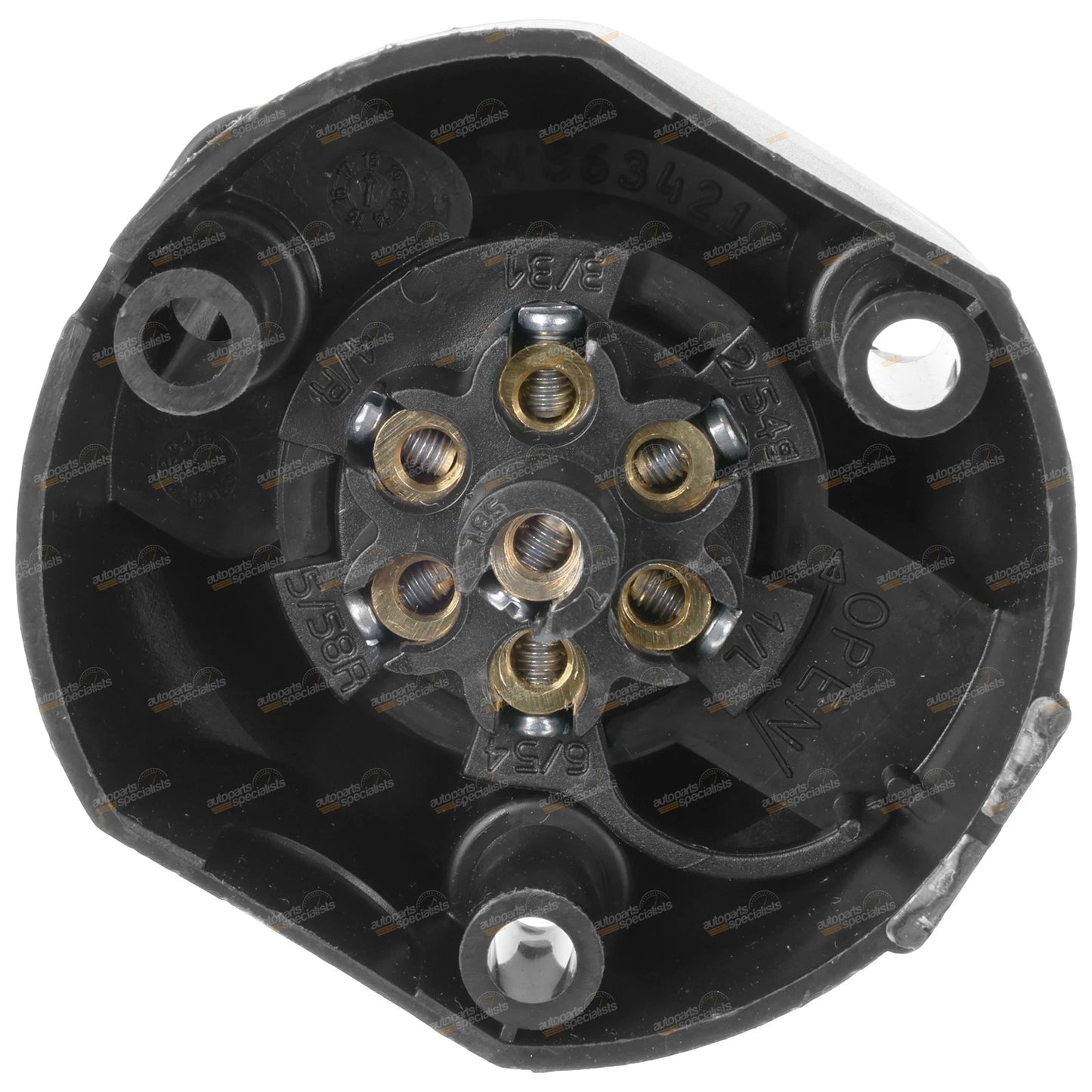 7 Pin Trailer Light Connector Socket for Large Round Trailers (12V)