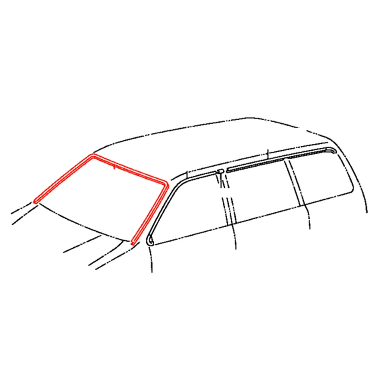 Windshield Moulding for Toyota LiteAce TownAce Noah (CR41-CR52)