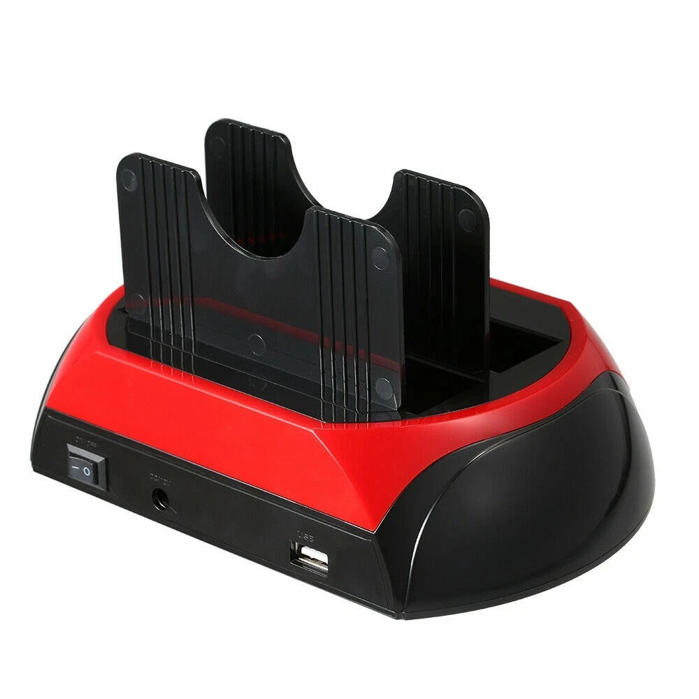 2-Bay USB 2.0 to IDE/SATA External Hard Drive Docking Station for HDD
