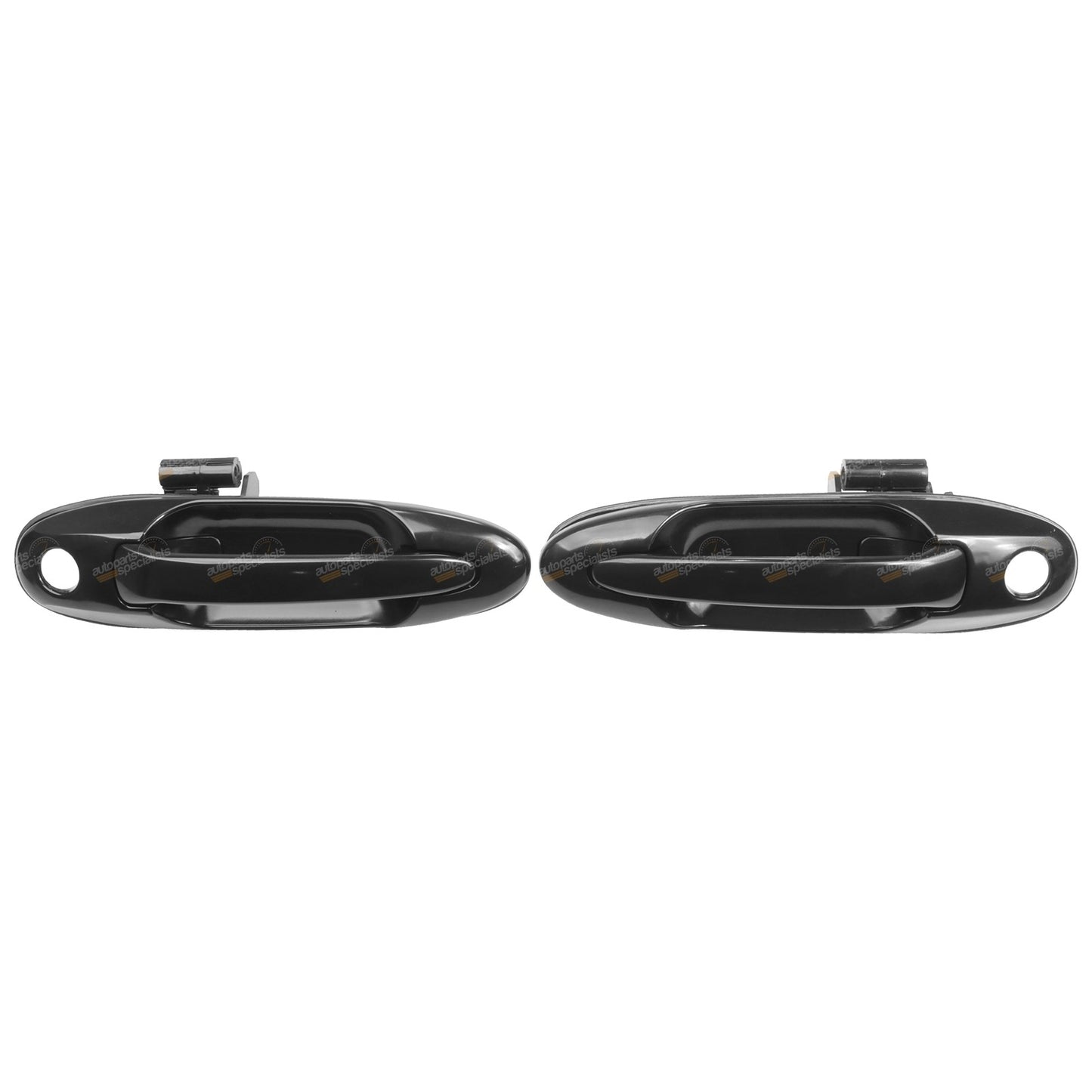 Set of 2 Black Front Outer Door Handles for Landcruiser 100 105 Series (1998–2007)