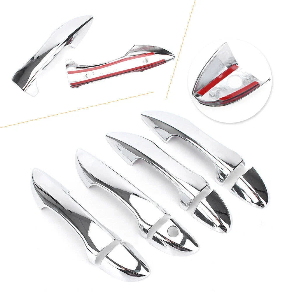 8x Chrome Door Handle Covers for Toyota Corolla (2014-2018)
