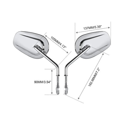 Chrome Rear-View Mirrors for Harley-Davidson Road Glide ST (2023 - 2026)