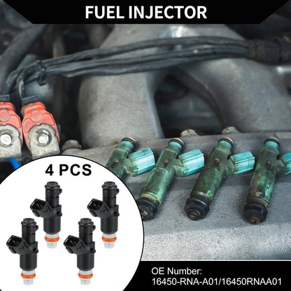 Fuel Injector 1.8L for Honda Civic (2006-2011) - 4 x Black Injectors