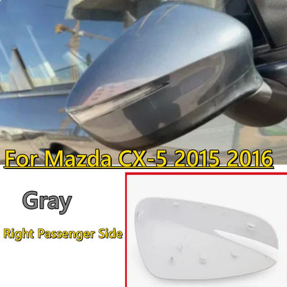 Right Passenger Side Gray Rearview Mirror Cap Cover for Mazda CX-5 (2015–2016)