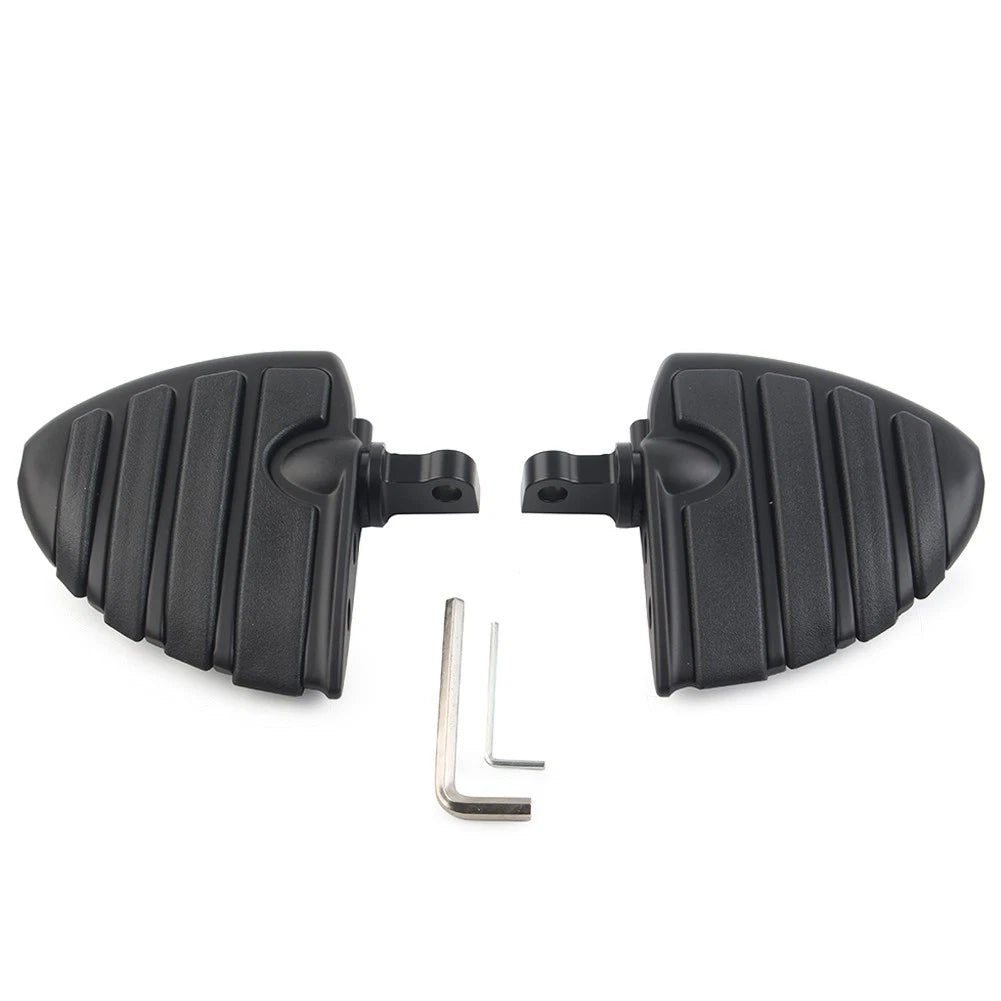 1 1/4" Short Angled Adjustable Highway Foot Peg Mount Kit for Harley (Chrome)