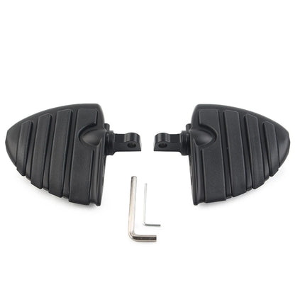 1 1/4" Short Angled Adjustable Highway Foot Peg Mount Kit for Harley (Chrome)
