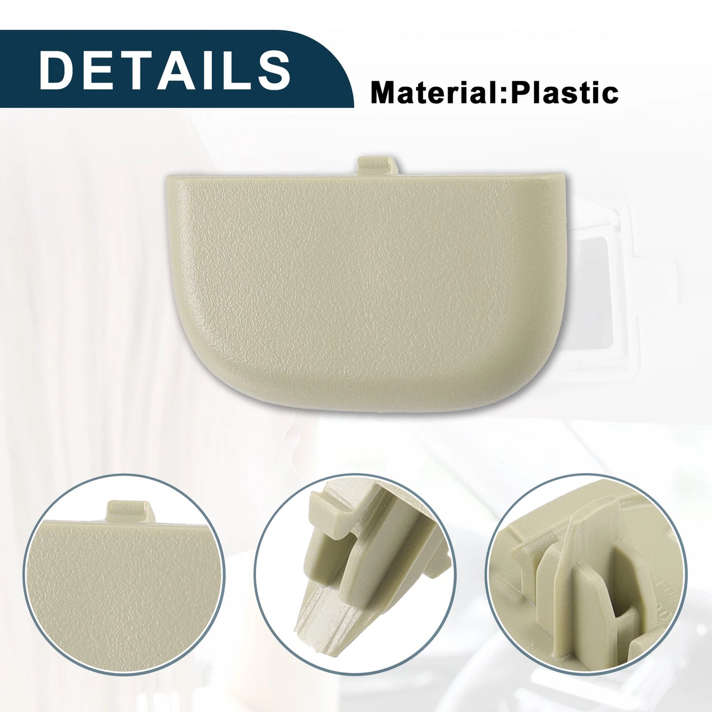 Set of 1 Makeup Mirror Cover Sun Visor Cap Clip for Ford (No.DS7Z54672A40AF)
